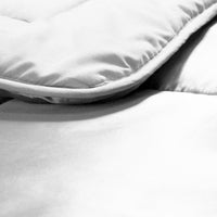 Dekbed Zonder Overtrek Satijn  Pearl White