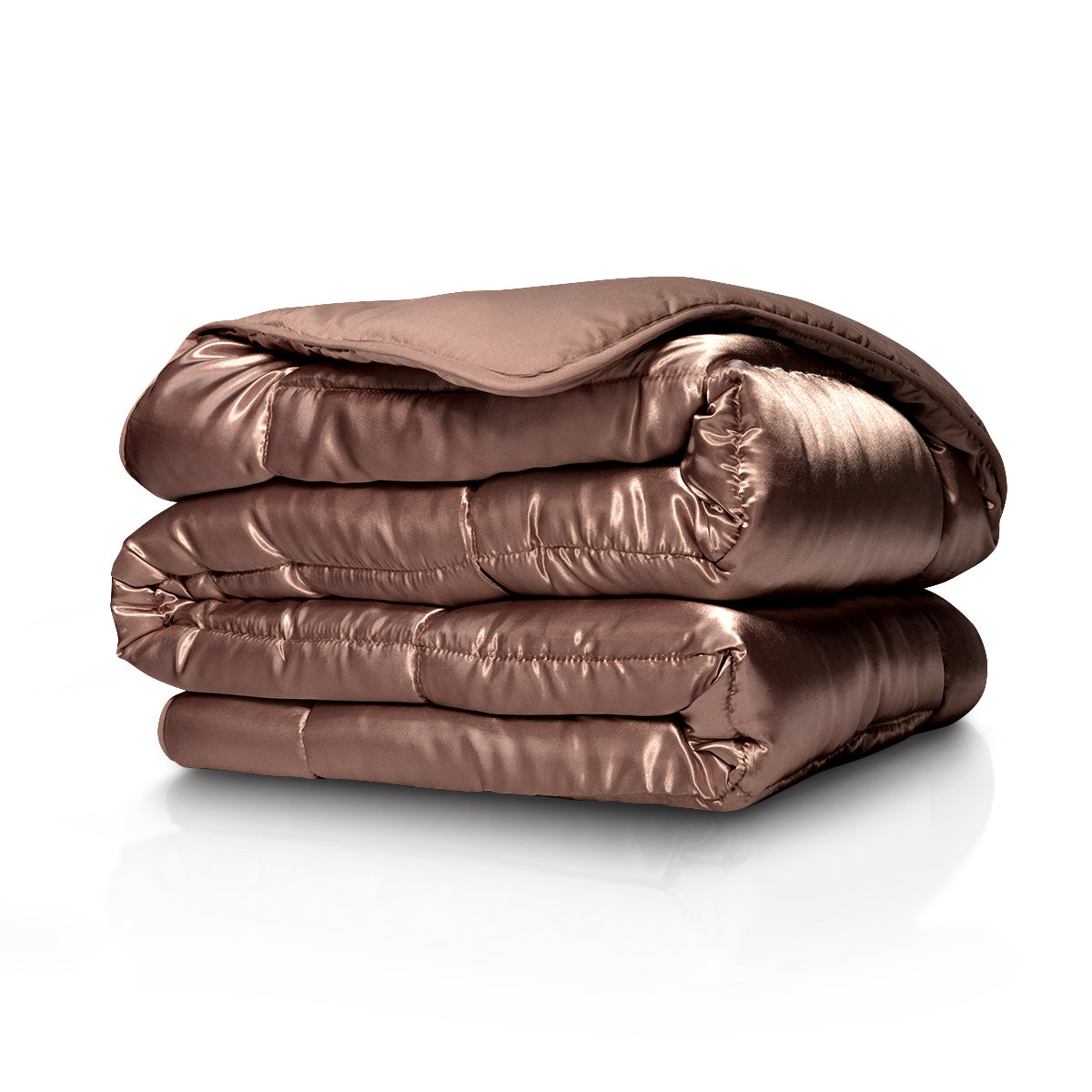 Dekbed Zonder Overtrek Satijn Dark Taupe