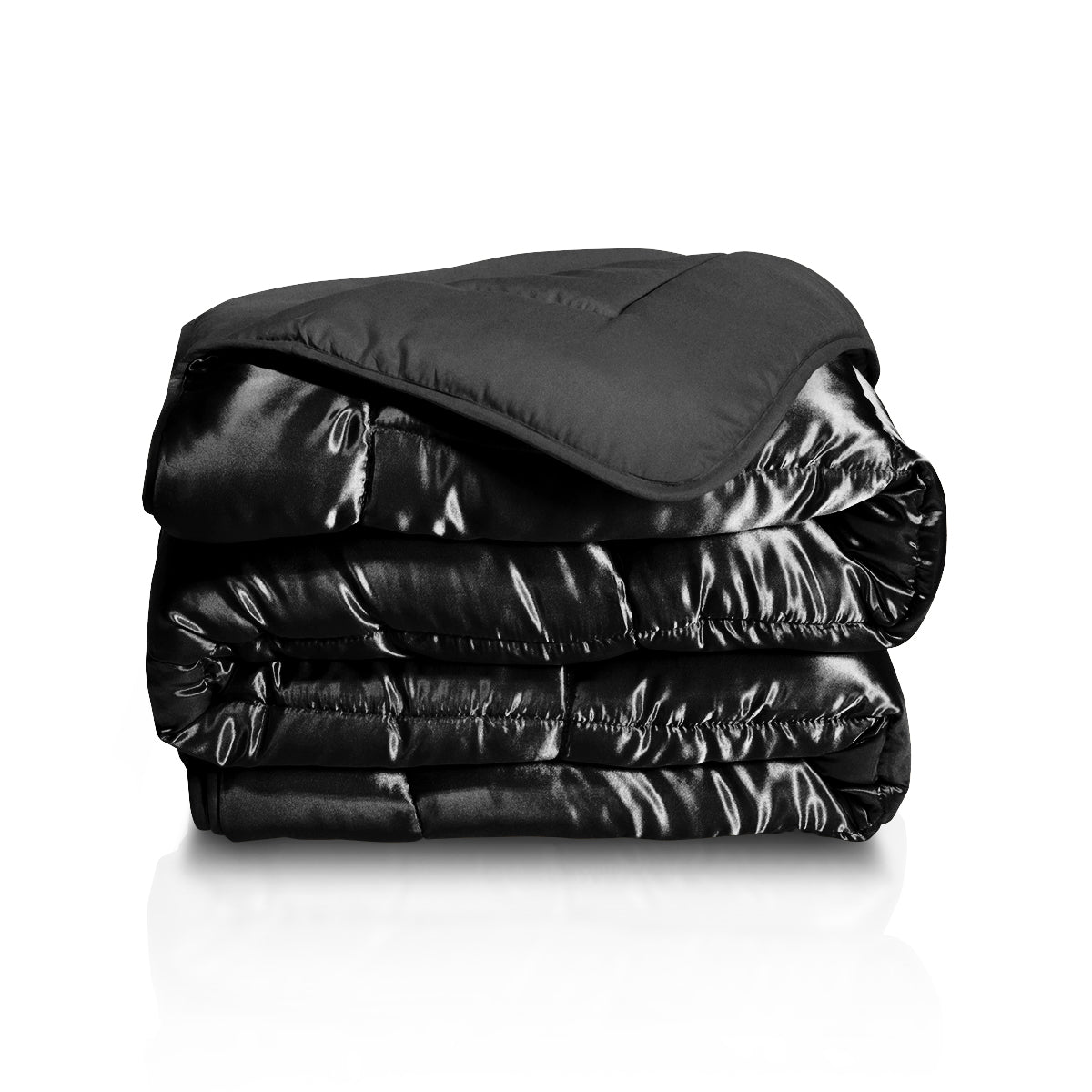 Dekbed Zonder Overtrek Satijn Jet Black