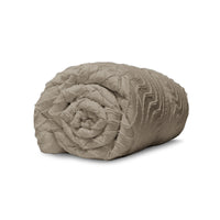 Dekbed Zonder Overtrek Japandi Waves Taupe