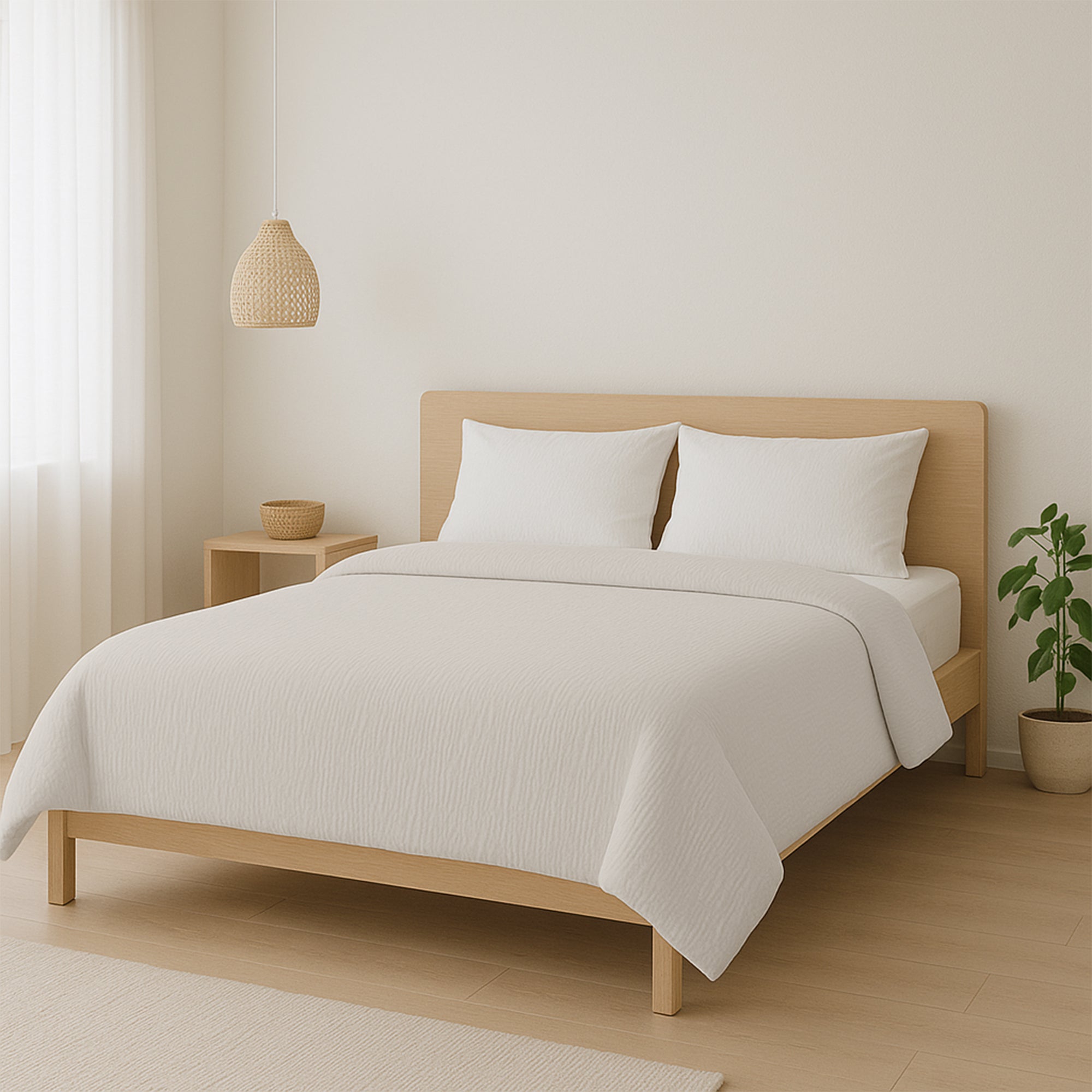 Dekbed Zonder Overtrek Micro Mousseline Creme