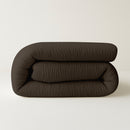 Dekbed Zonder Overtrek Micro Mousseline Bruin