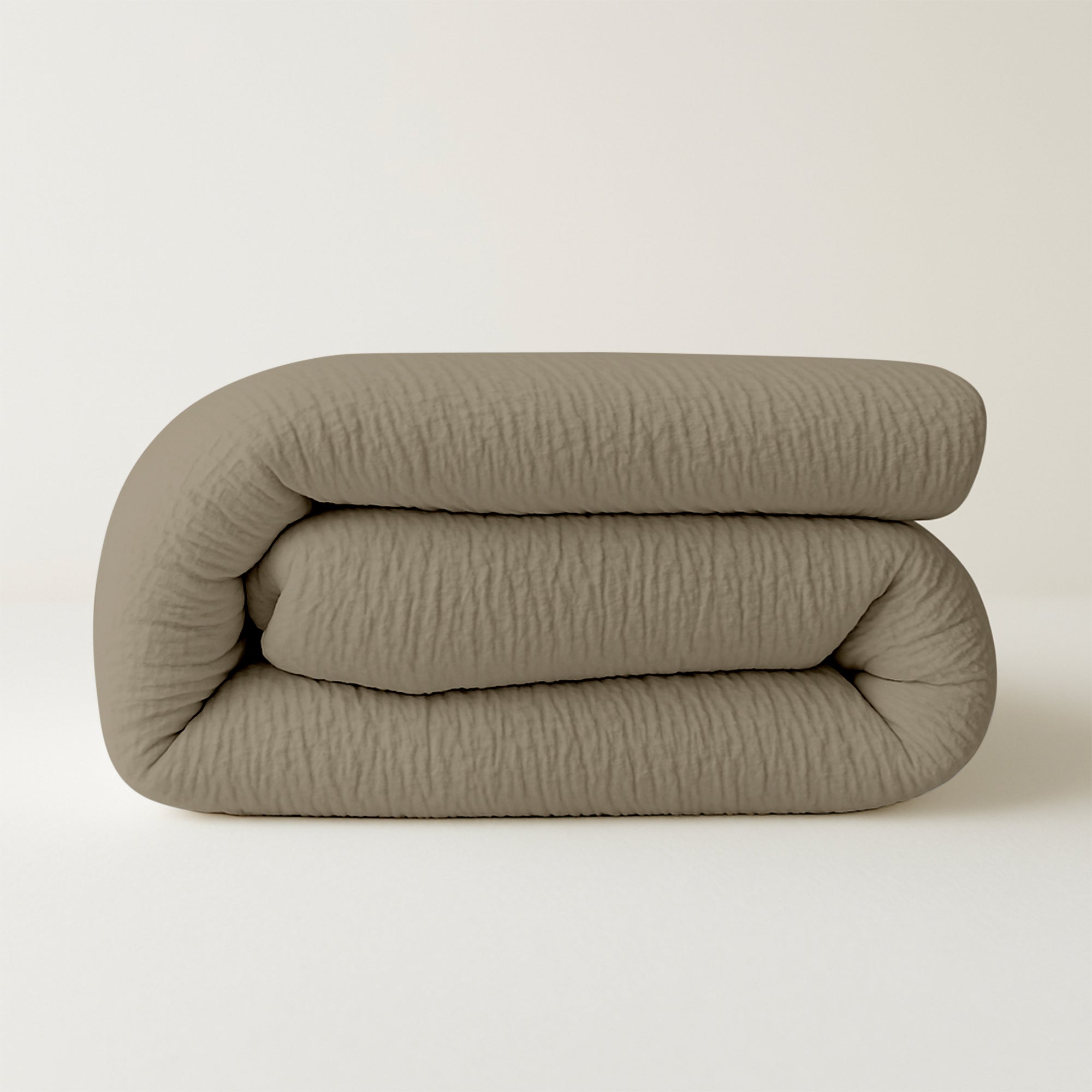 Dekbed Zonder Overtrek Micro Mousseline Taupe