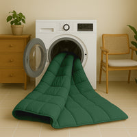 Dekbed Zonder Overtrek Stone Washed Groen