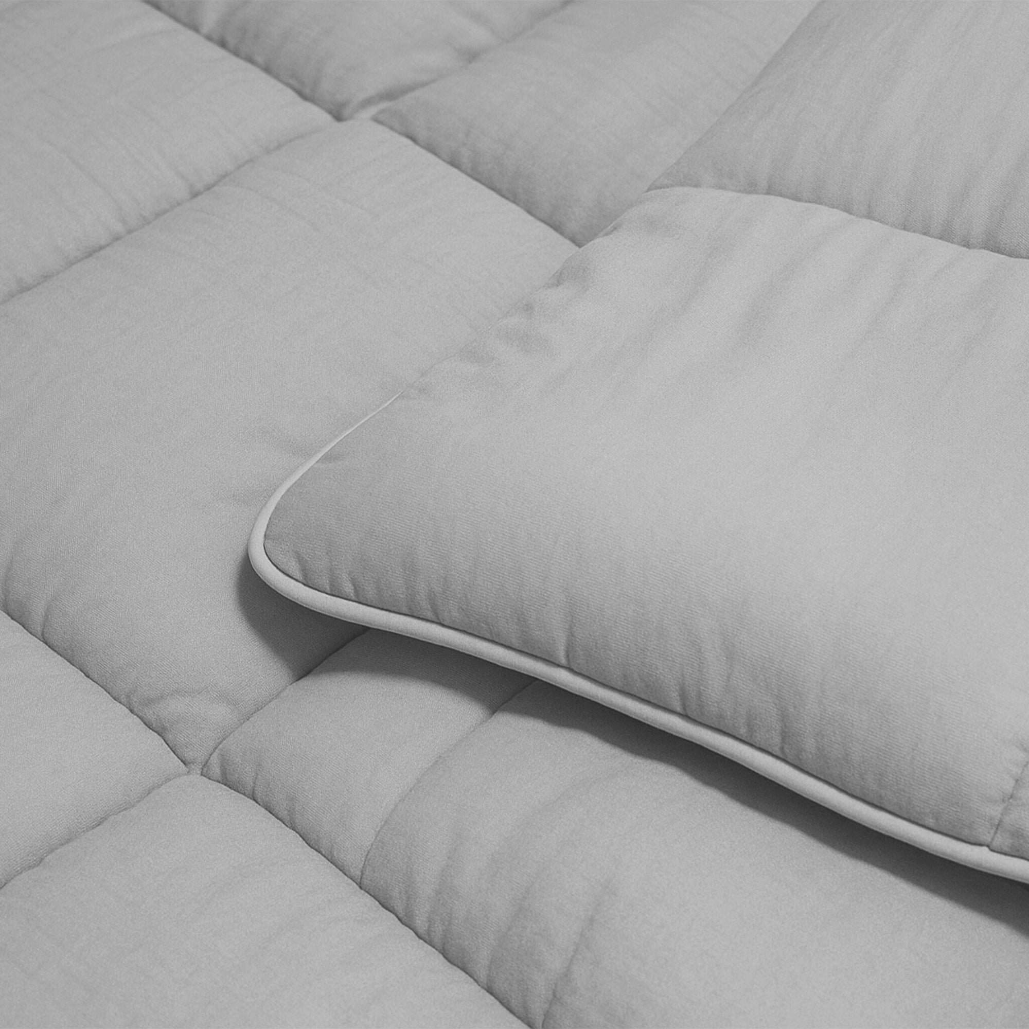 Dekbed Zonder Overtrek Stone Washed Grijs