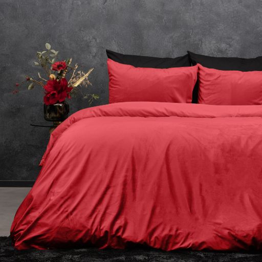 Dekbedovertrek set - Velvet Lava Red