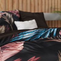 Luxe Zijdenachtige Zwarte Dekbedovertrekset - Isabella Black