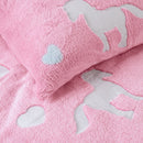 Dekbedovertrek Glow in the dark - Unicorn Roze