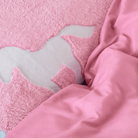 Dekbedovertrek Glow in the dark - Unicorn Roze