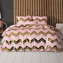 Dekbedovertrek Glamour Wave Goud Roze