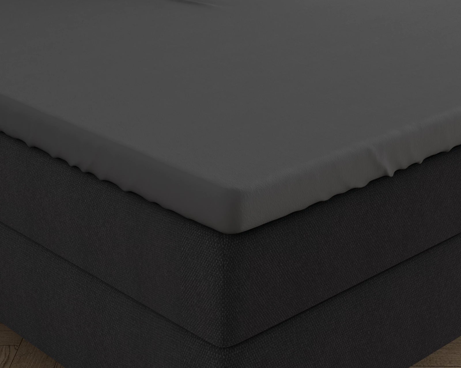 Dubbel Jersey Topper Hoeslaken Zwart