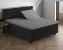 Dubbel Jersey Splittopper Hoeslaken Grijs