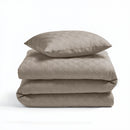Dekbedovertrekset Milano 3D Taupe/Grijs