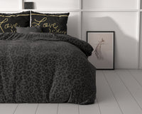 Dekbedovertrekset Dark Sleep Zwart