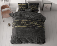 Dekbedovertrekset Dark Sleep Zwart