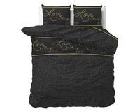 Dekbedovertrekset Dark Sleep Zwart
