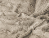 Dekbedovertrekset Faux Fur Check Beige