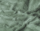 Dekbedovertrekset Faux Fur Check Donker Groen