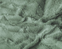 Dekbedovertrekset Faux Fur Check Donker Groen