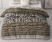 Dekbedovertrekset Tiger Leopard Taupe
