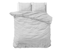 Dekbedovertrekset Check It Grijs
