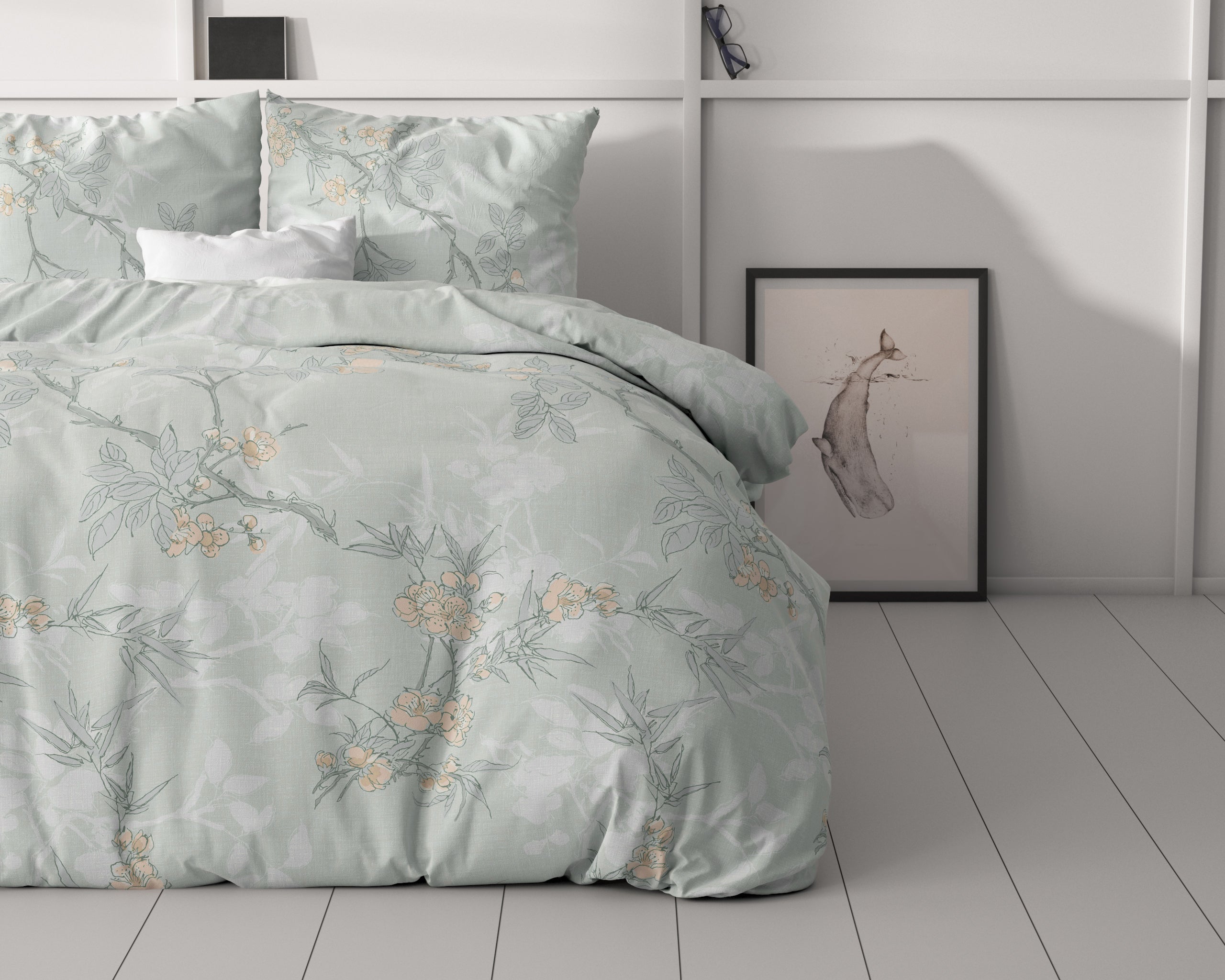 Dekbedovertrekset Blossom Blauw
