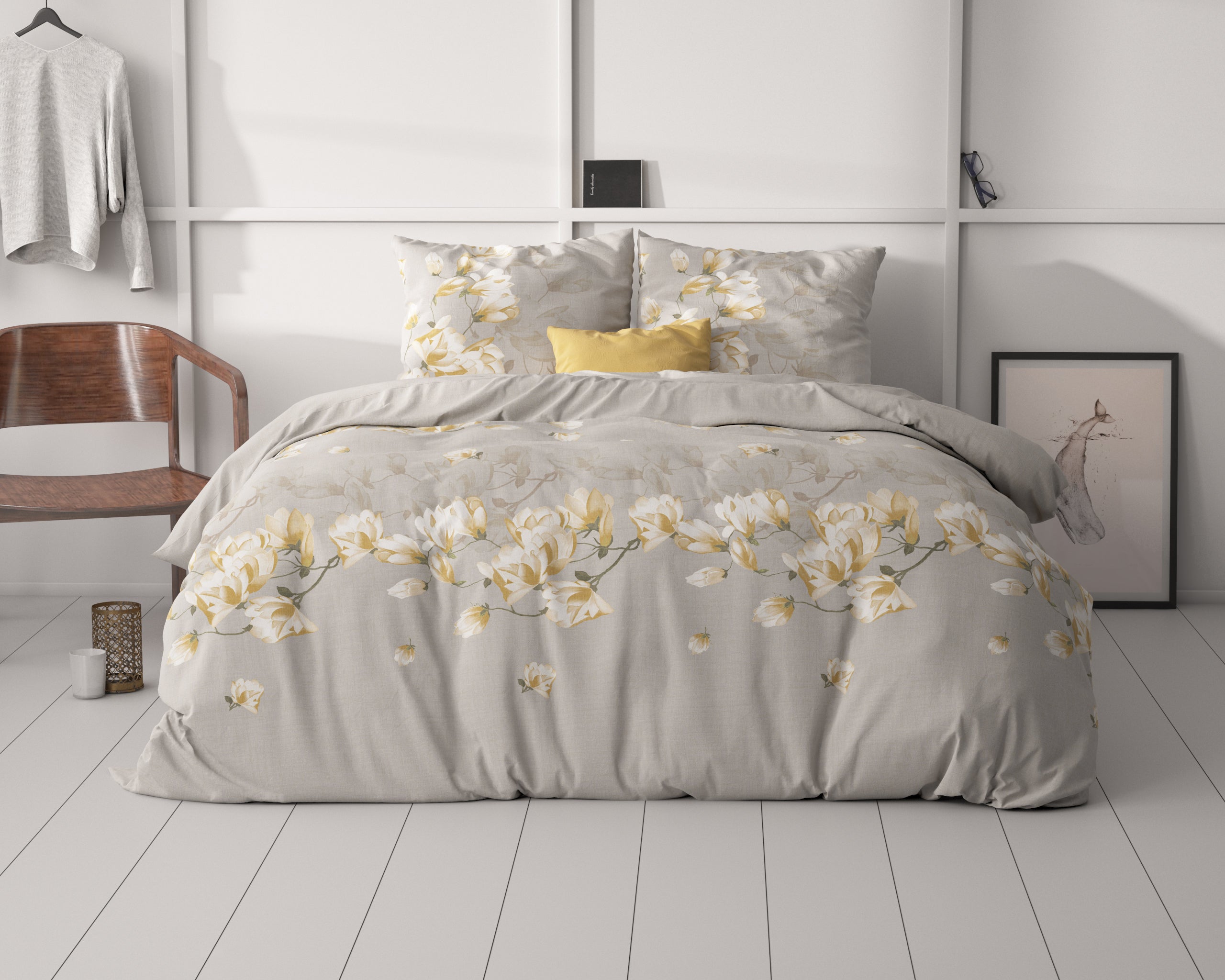 Dekbedovertrekset Summer Flower Zand