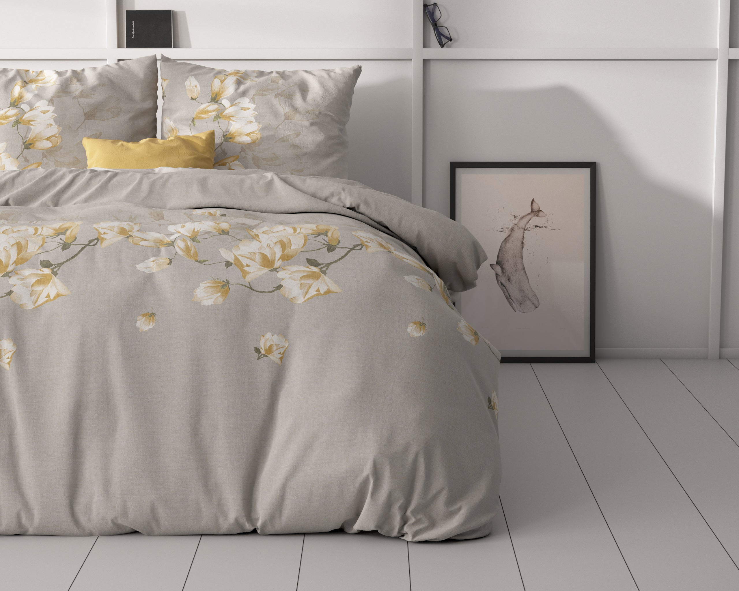 Dekbedovertrekset Summer Flower Zand