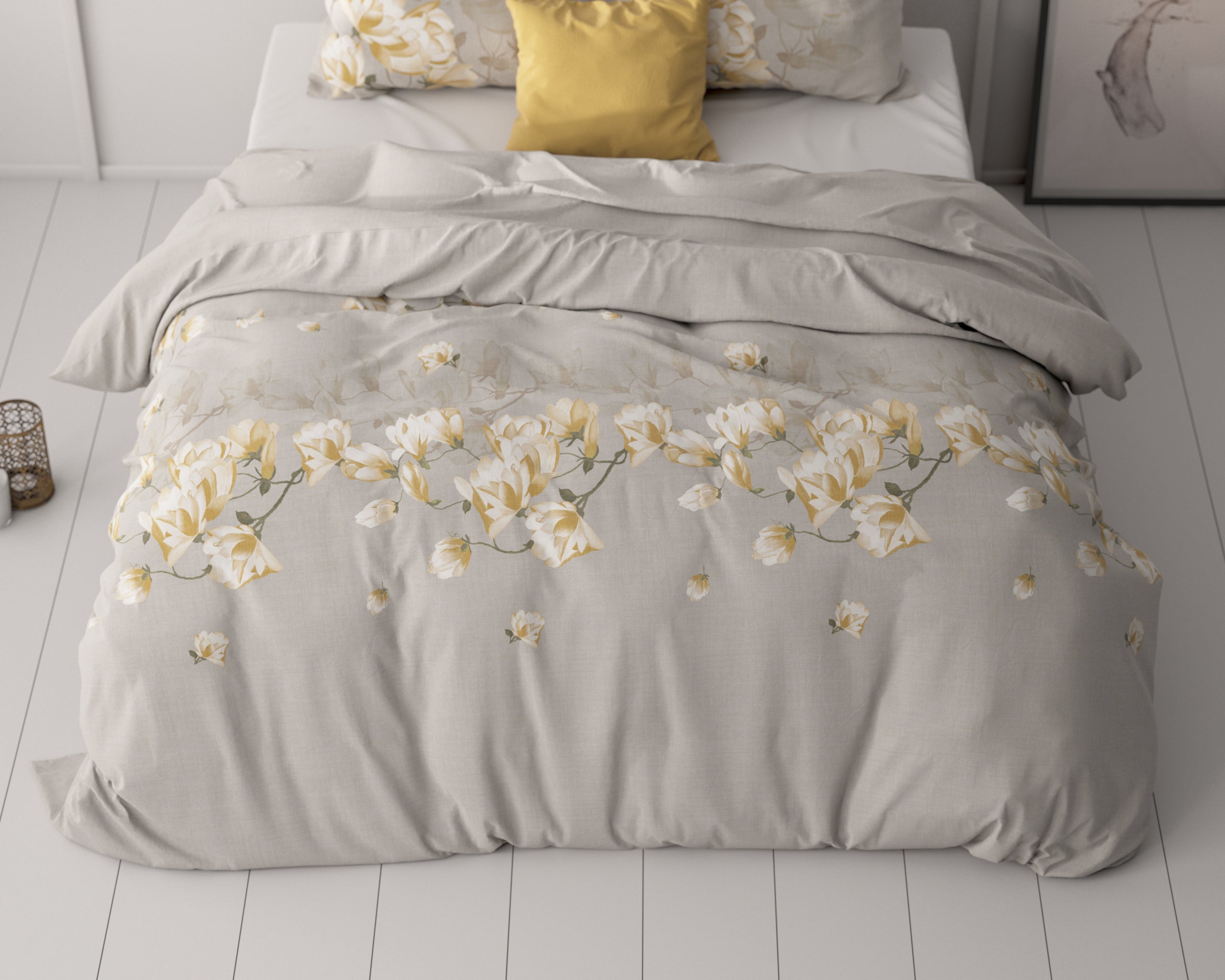 Dekbedovertrekset Summer Flower Zand
