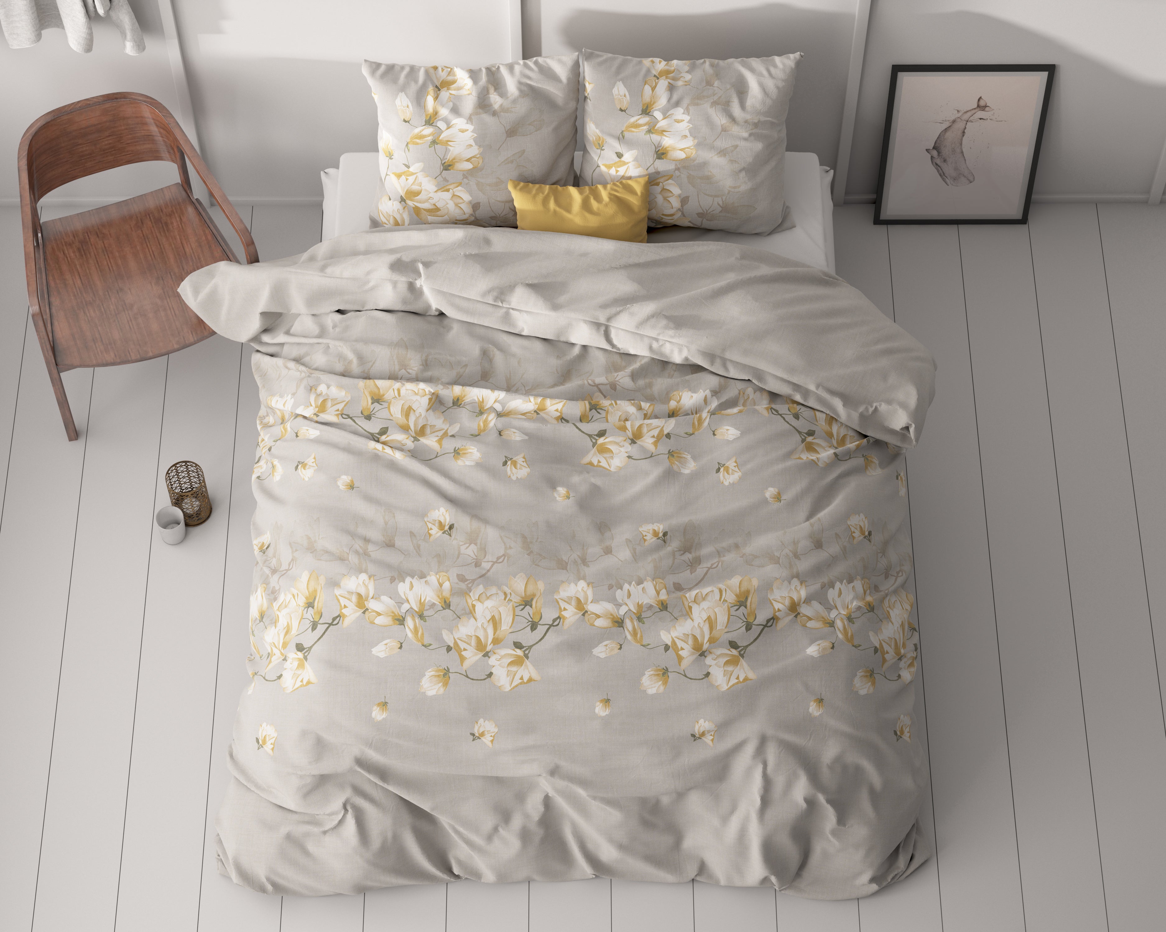Dekbedovertrekset Summer Flower Zand