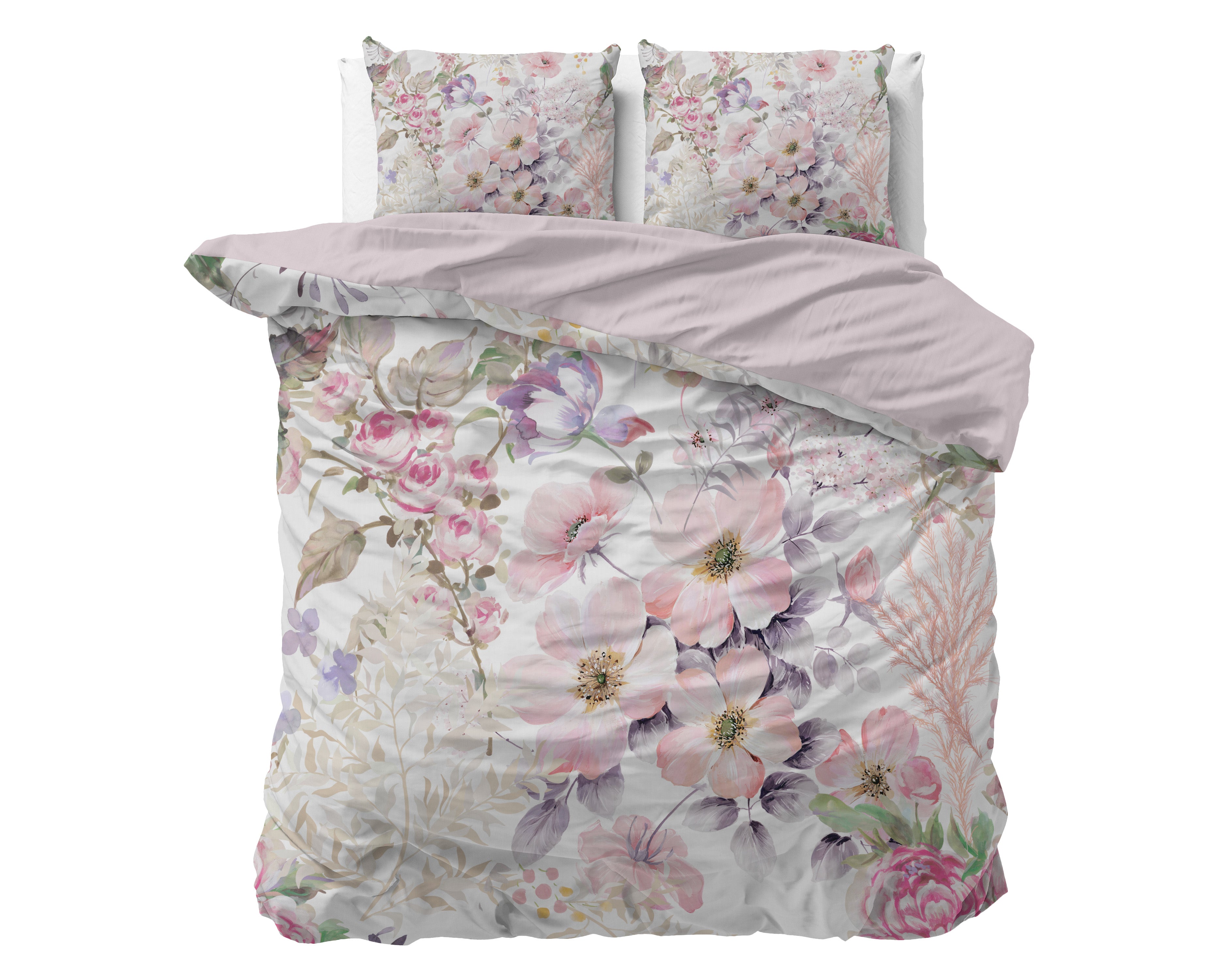 Dekbedovertrekset Gyna Roze