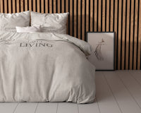 Dekbedovertrekset Luxurious Living Zand