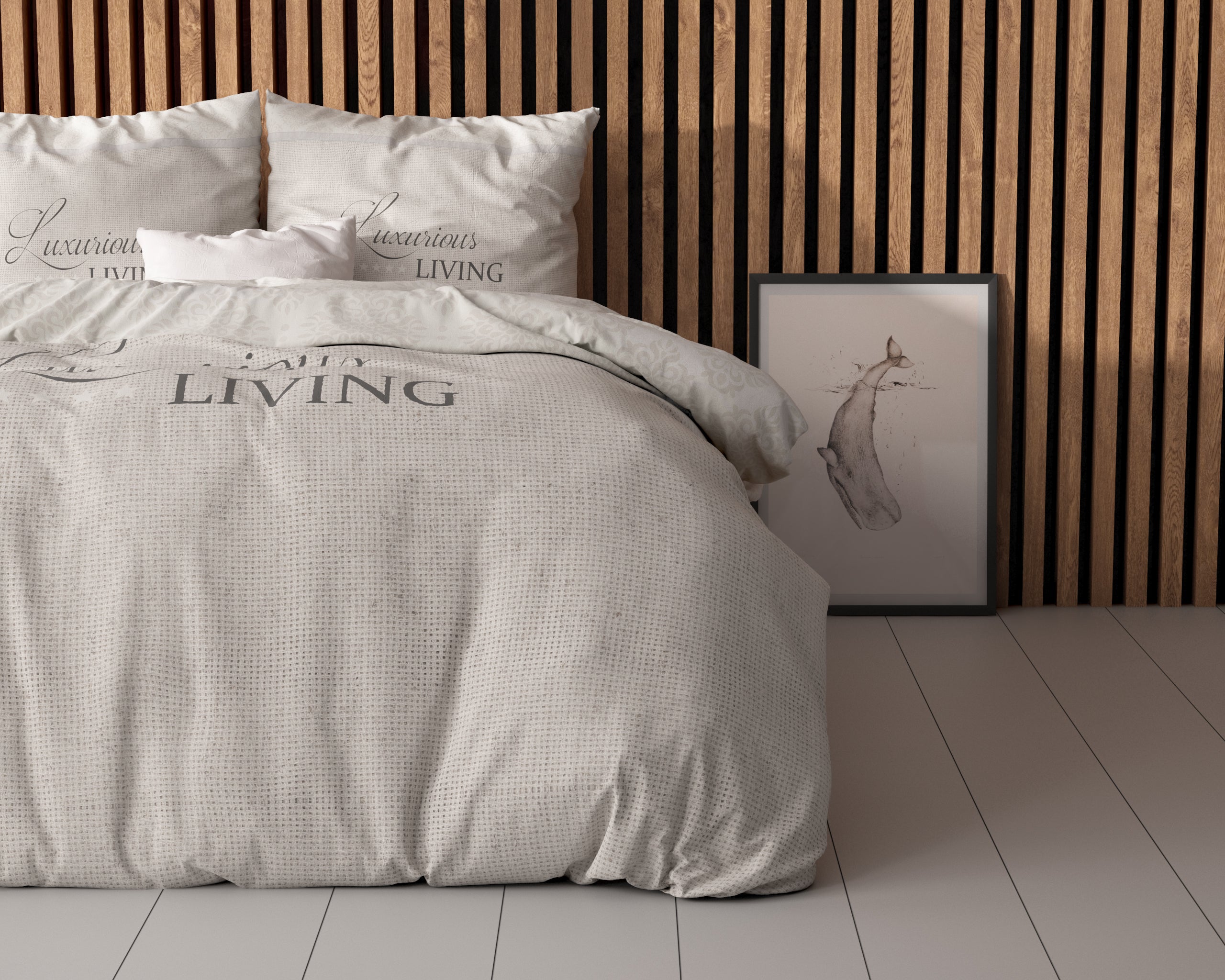 Dekbedovertrekset Luxurious Living Zand
