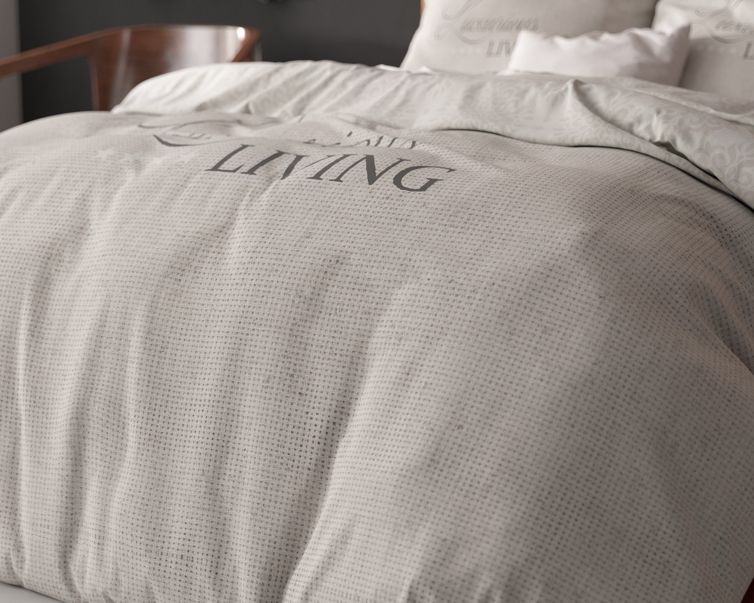 Dekbedovertrekset Luxurious Living Zand