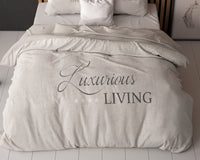 Dekbedovertrekset Luxurious Living Zand