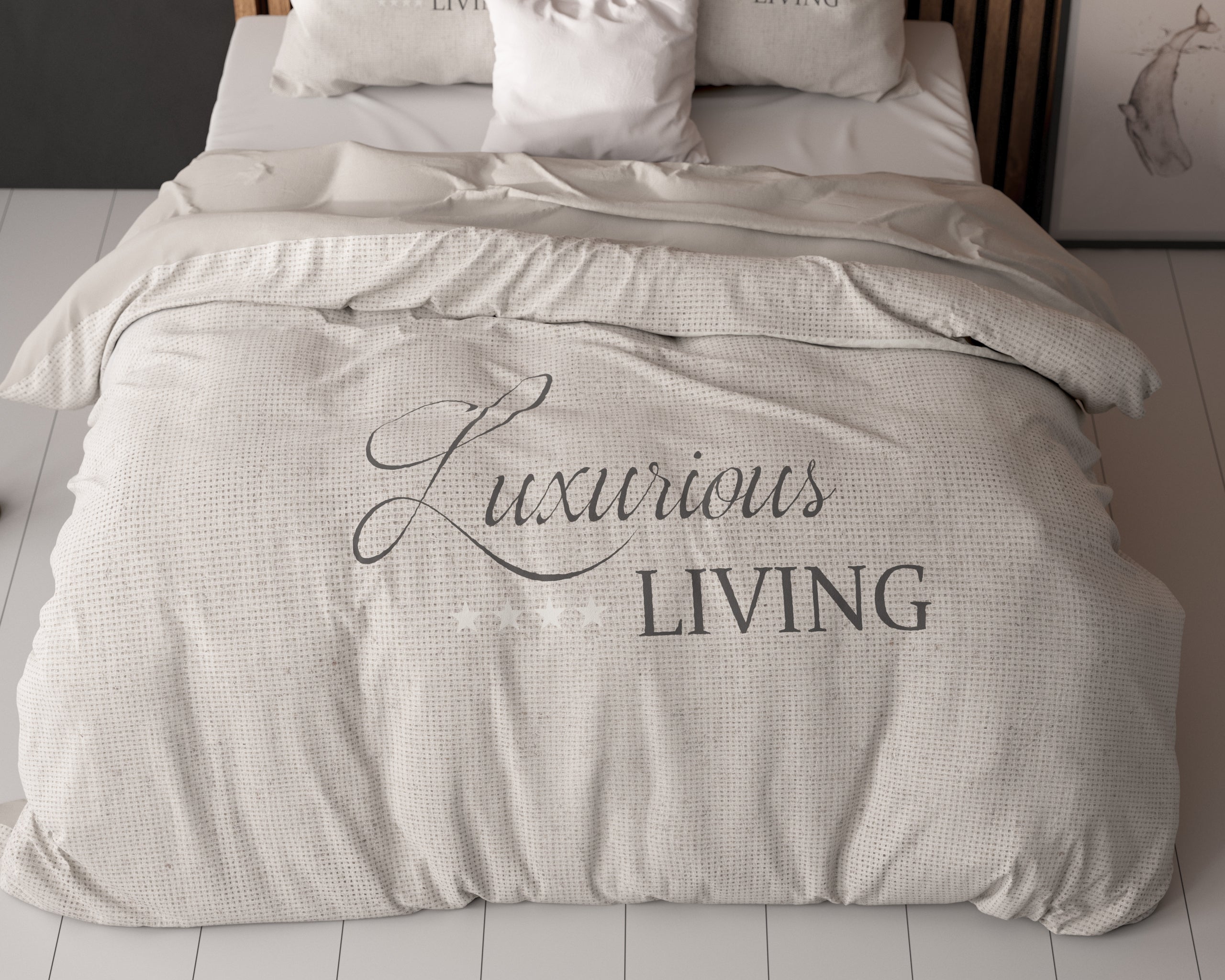 Dekbedovertrekset Luxurious Living Zand