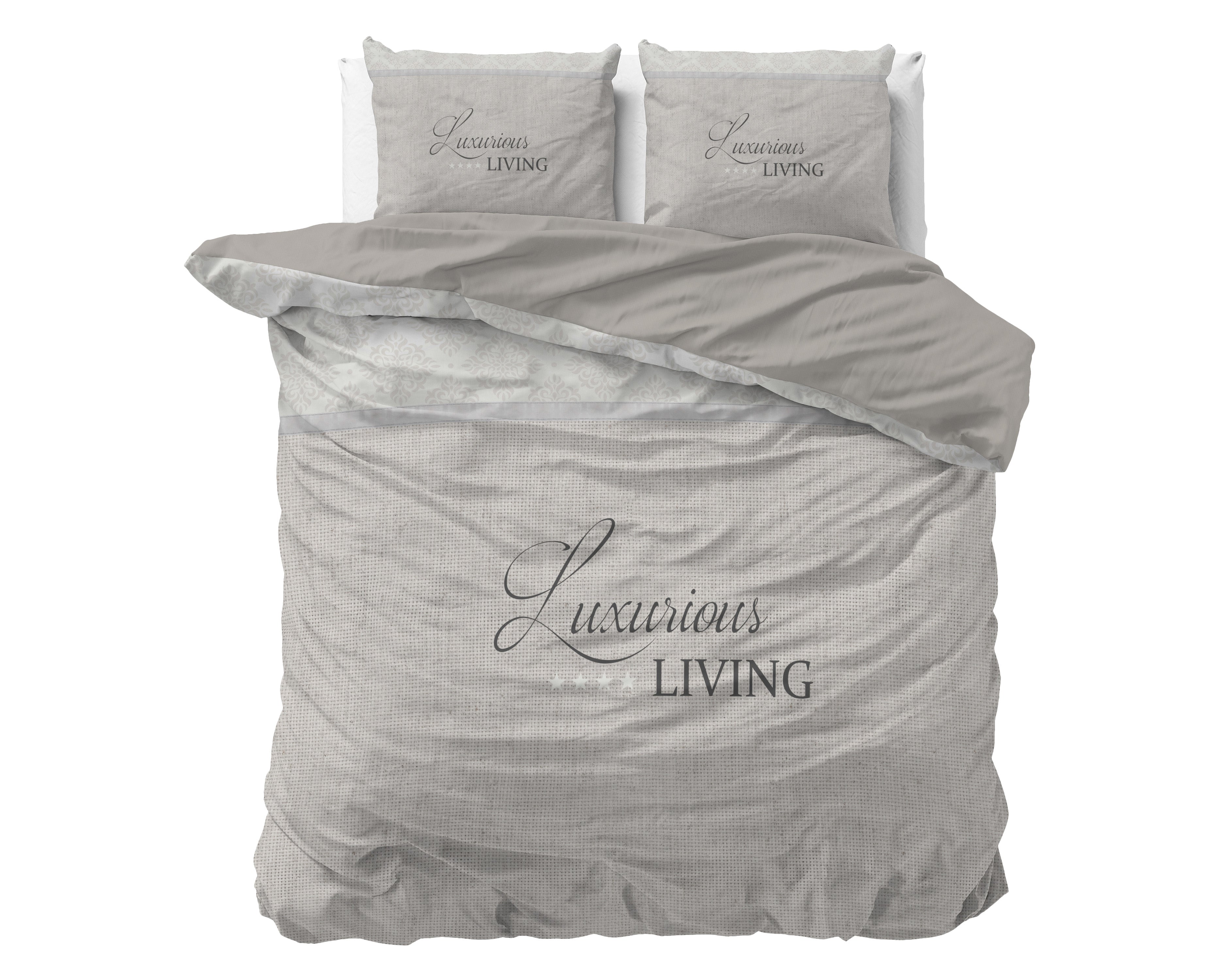 Dekbedovertrekset Luxurious Living Zand