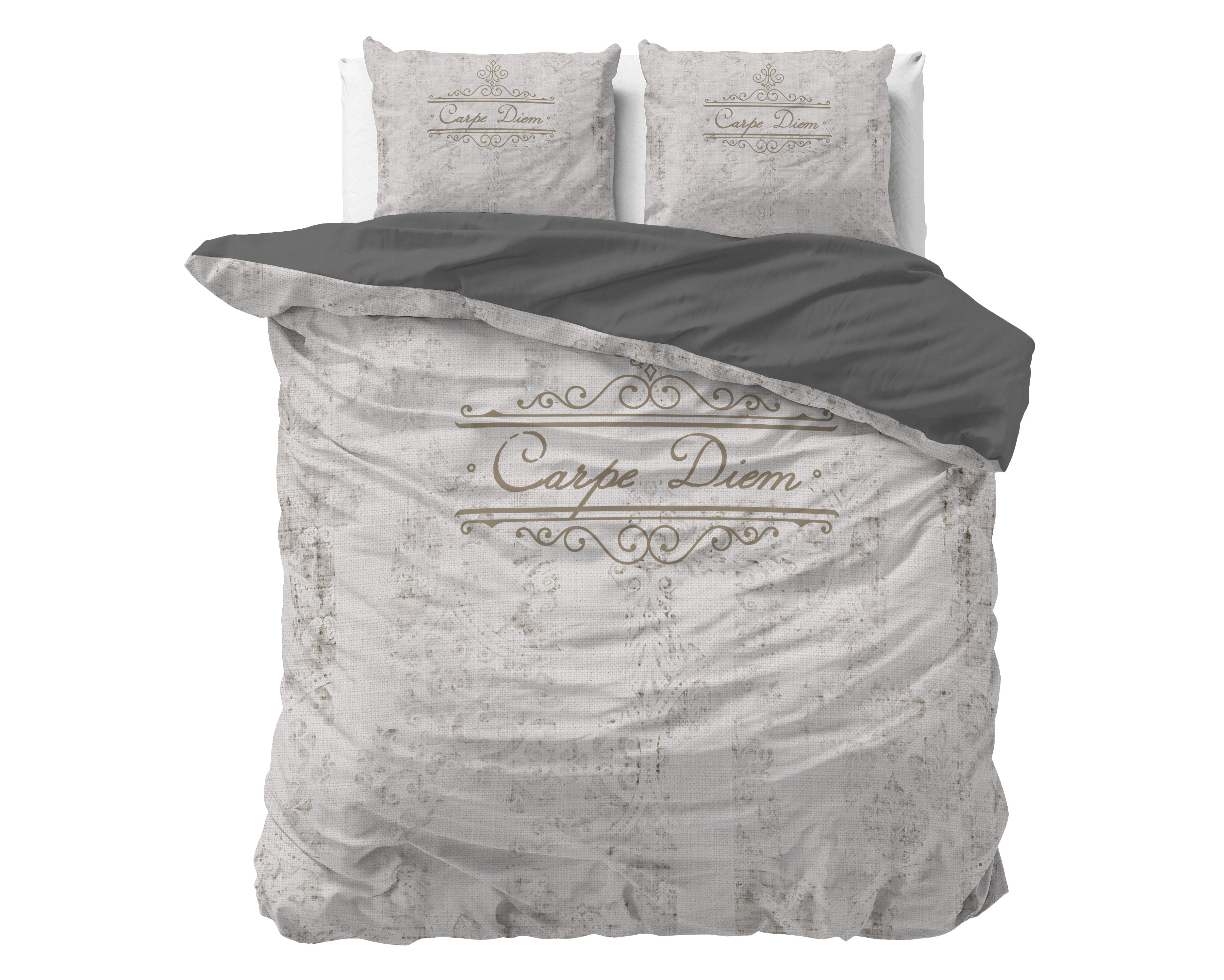 Dekbedovertrekset Carpe Diem 2 Zand