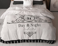 Dekbedovertrekset Day And Night Zwart