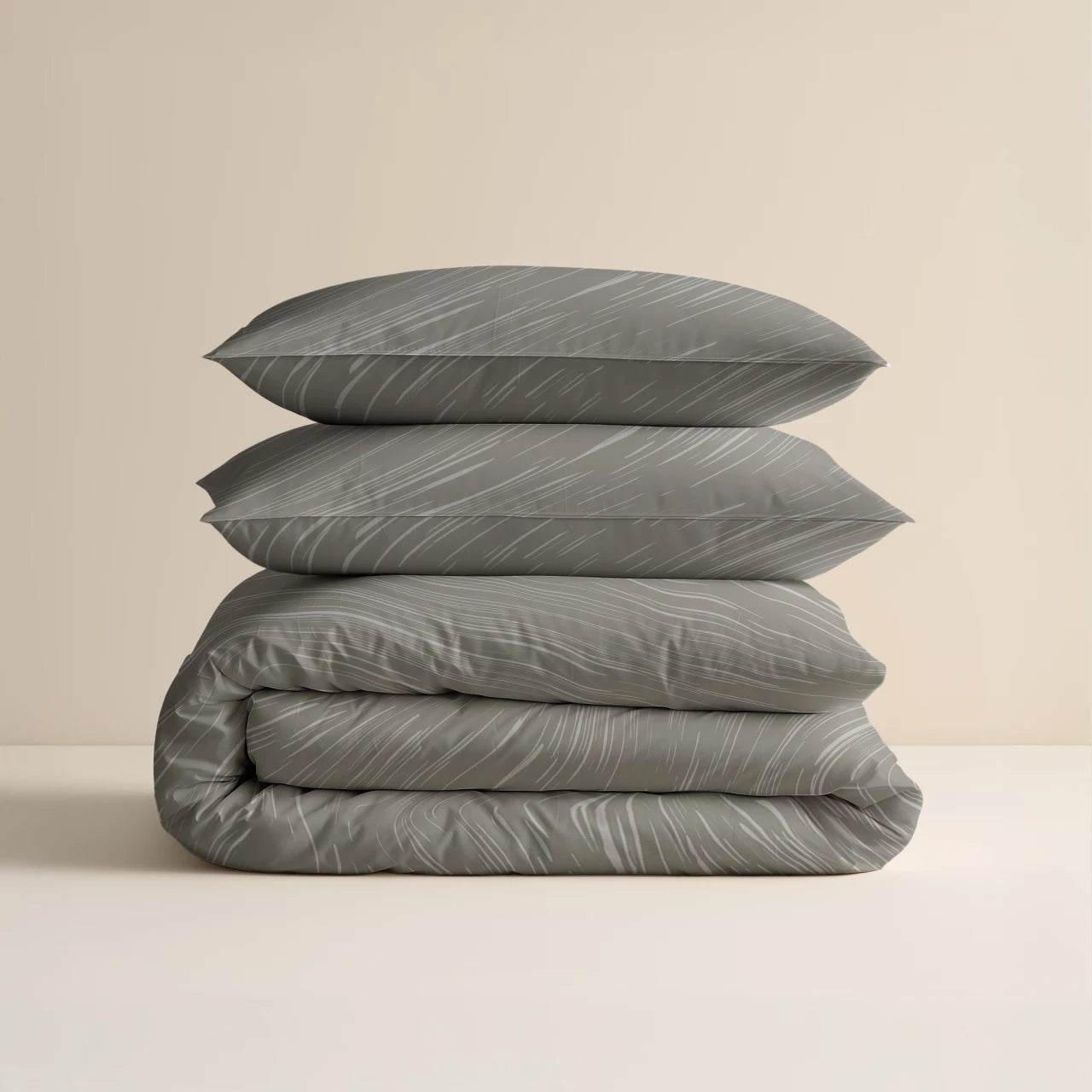 Dekbedovertrekset Mellow Stone Grijs