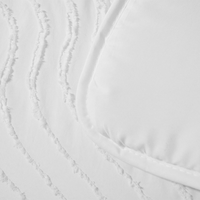 Dekbed Zonder Overtrek Japandi Waves White