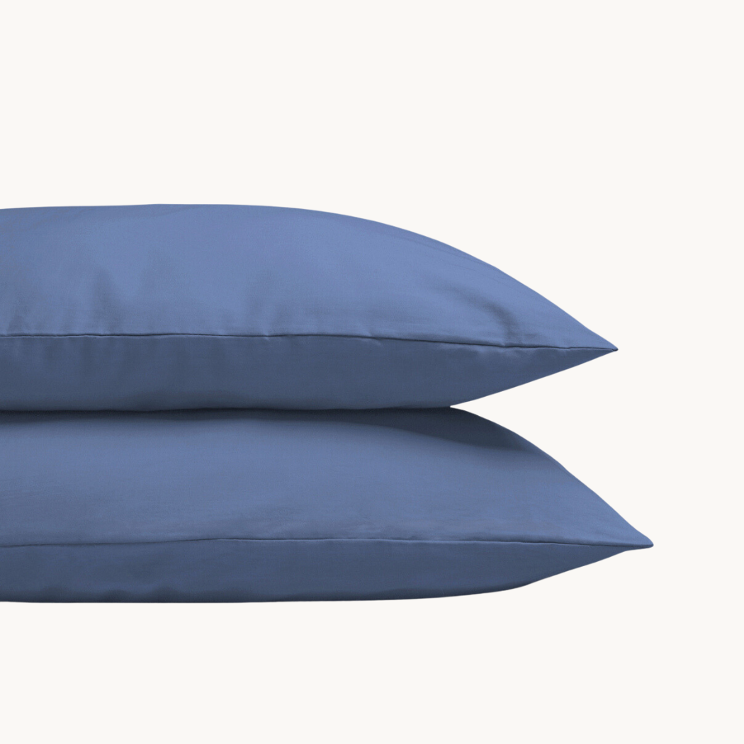 Kussensloop Set Blauw 60x70 - 2 stuks