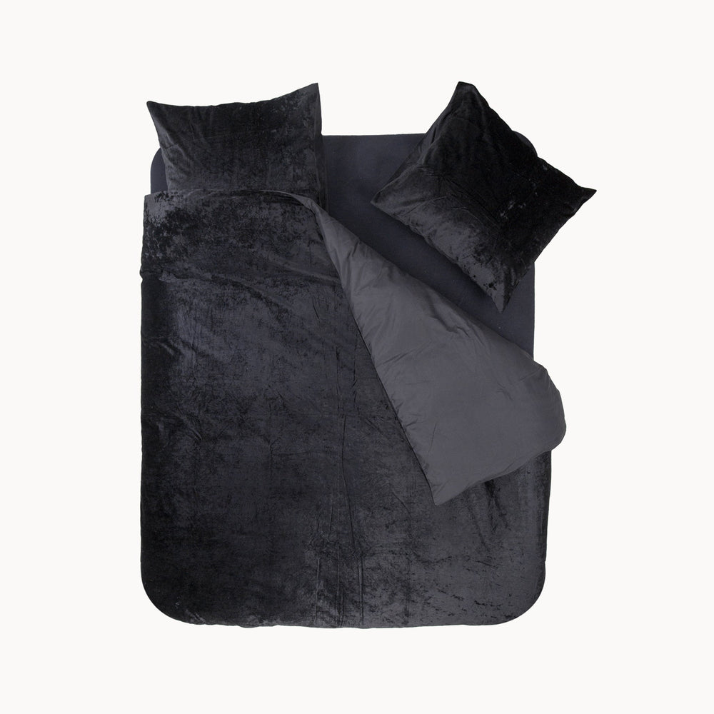 Dekbedovertrek set Vintage Velvet Zwart