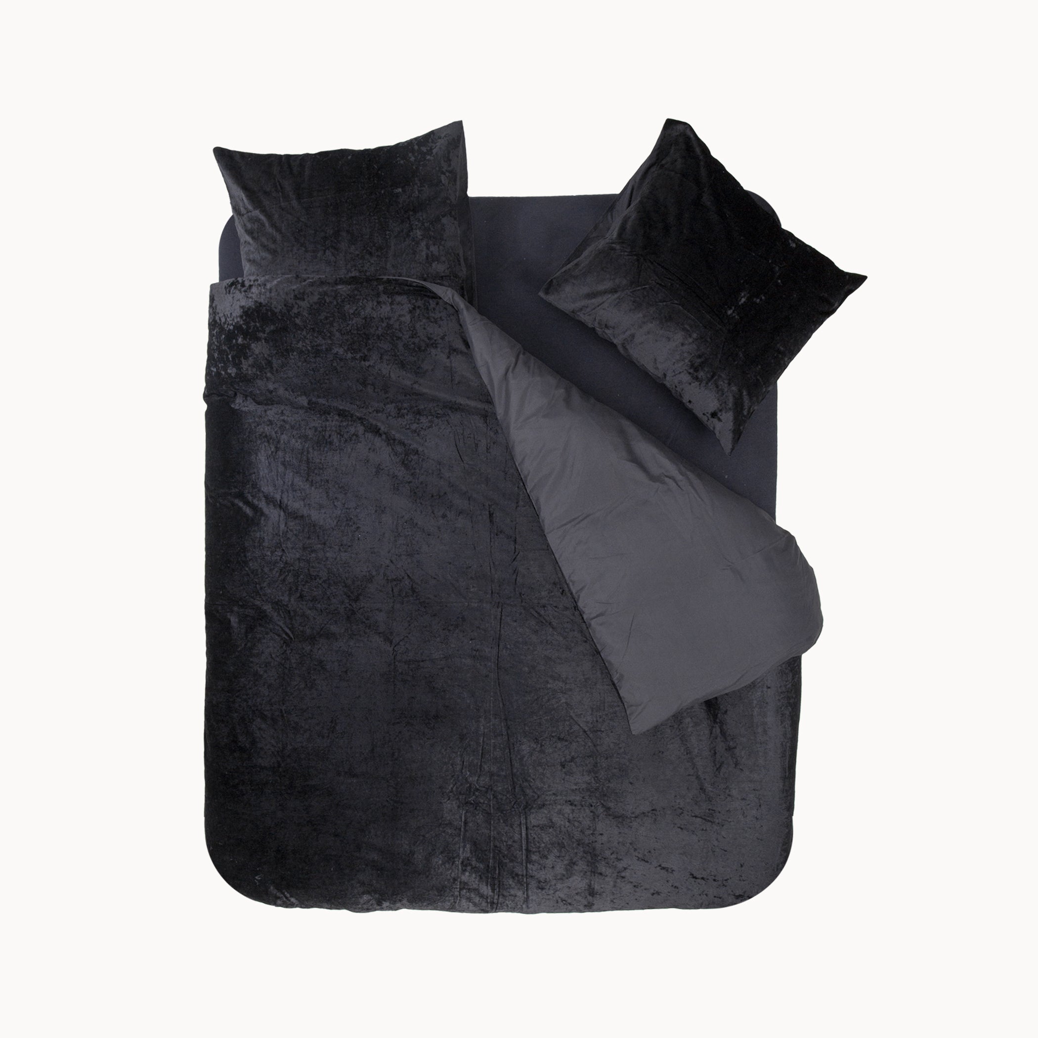 Dekbedovertrek set Vintage Velvet Zwart