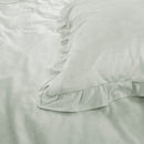 Dekbedovertrek set Velvet Ruffles Pearl White
