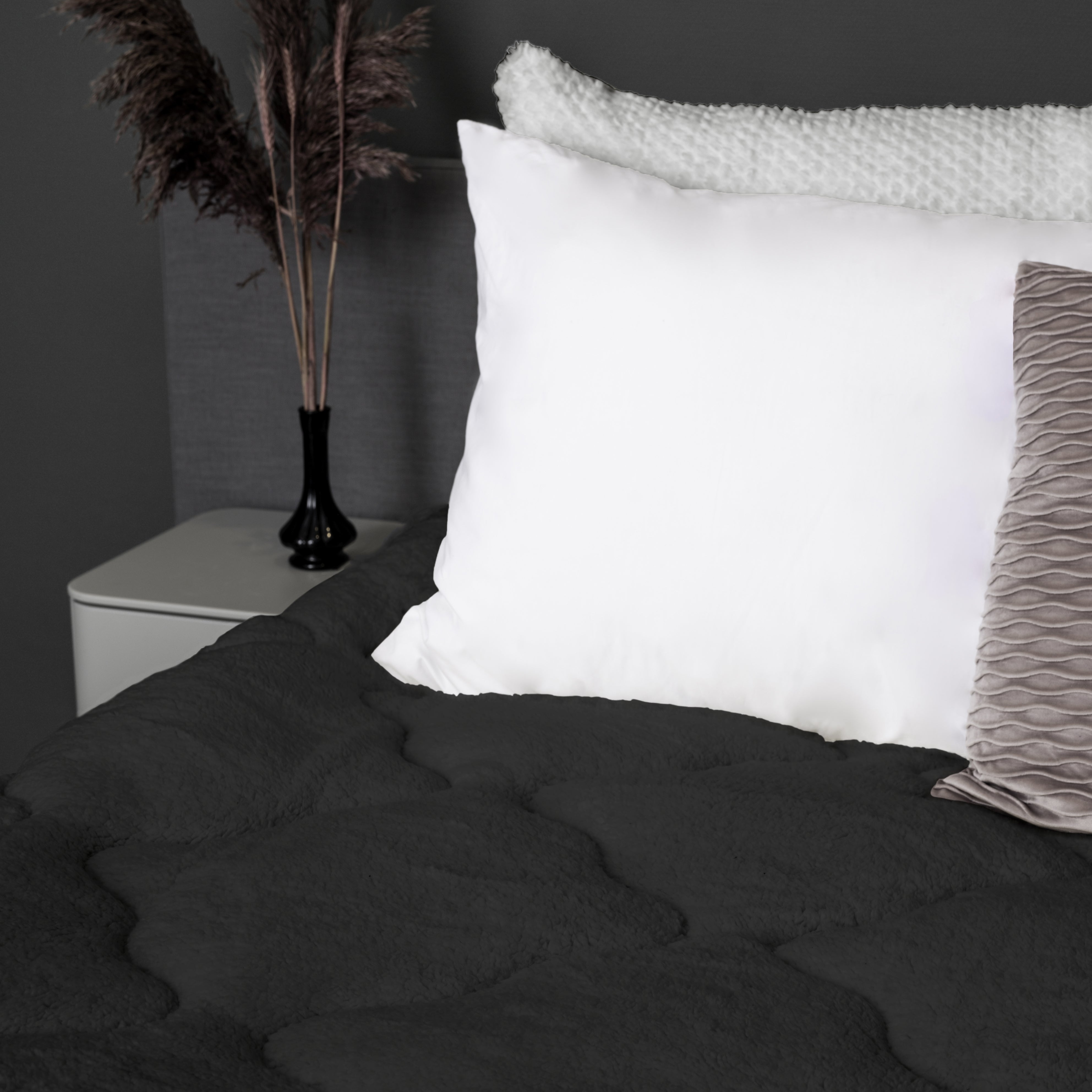 Dekbed Zonder Overtrek Teddy ™ Earl Grey Antraciet