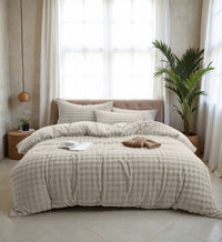Dekbedovertrekset Pompom Beige