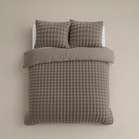 Dekbedovertrekset Pompom Taupe
