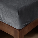 Matras Hoeslaken Velvet Antraciet