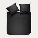 Dekbedovertrek set Effen Luxe Katoen Satijn Jet Black